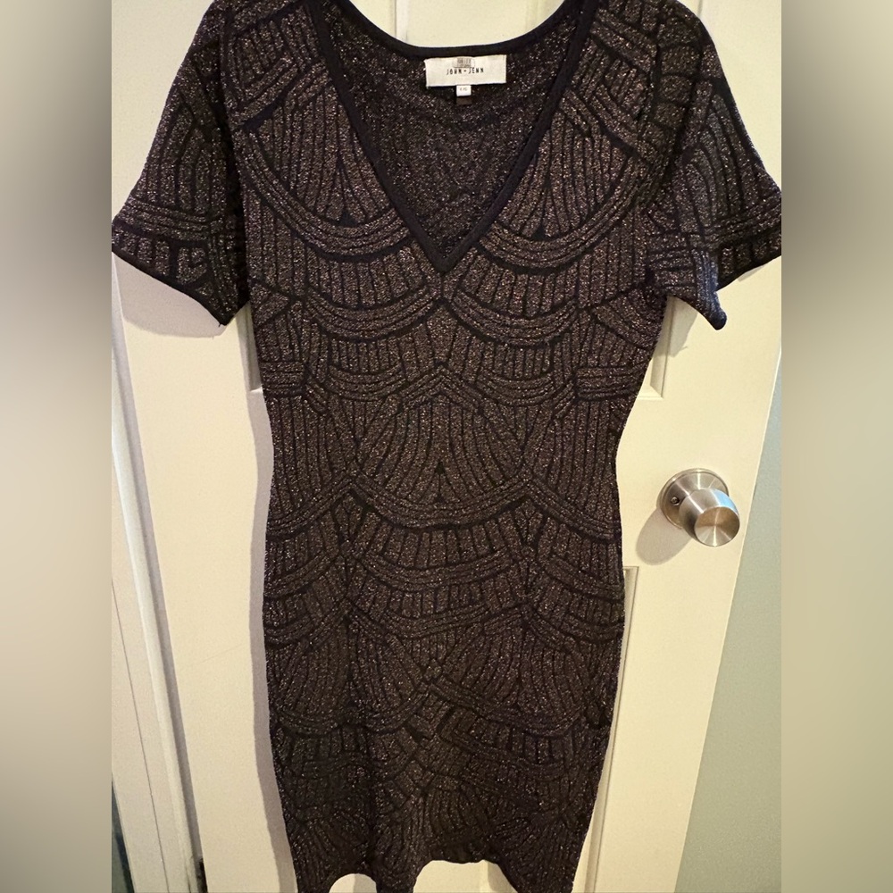 John & Jenn Lurex Raphael dress